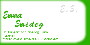 emma smideg business card
